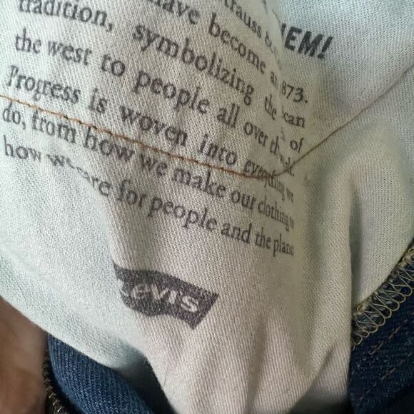 Levi's Men's Blue Five Pocket Distressed Denim Straight Leg Jeans Size 36X32 - Picture 14 of 15